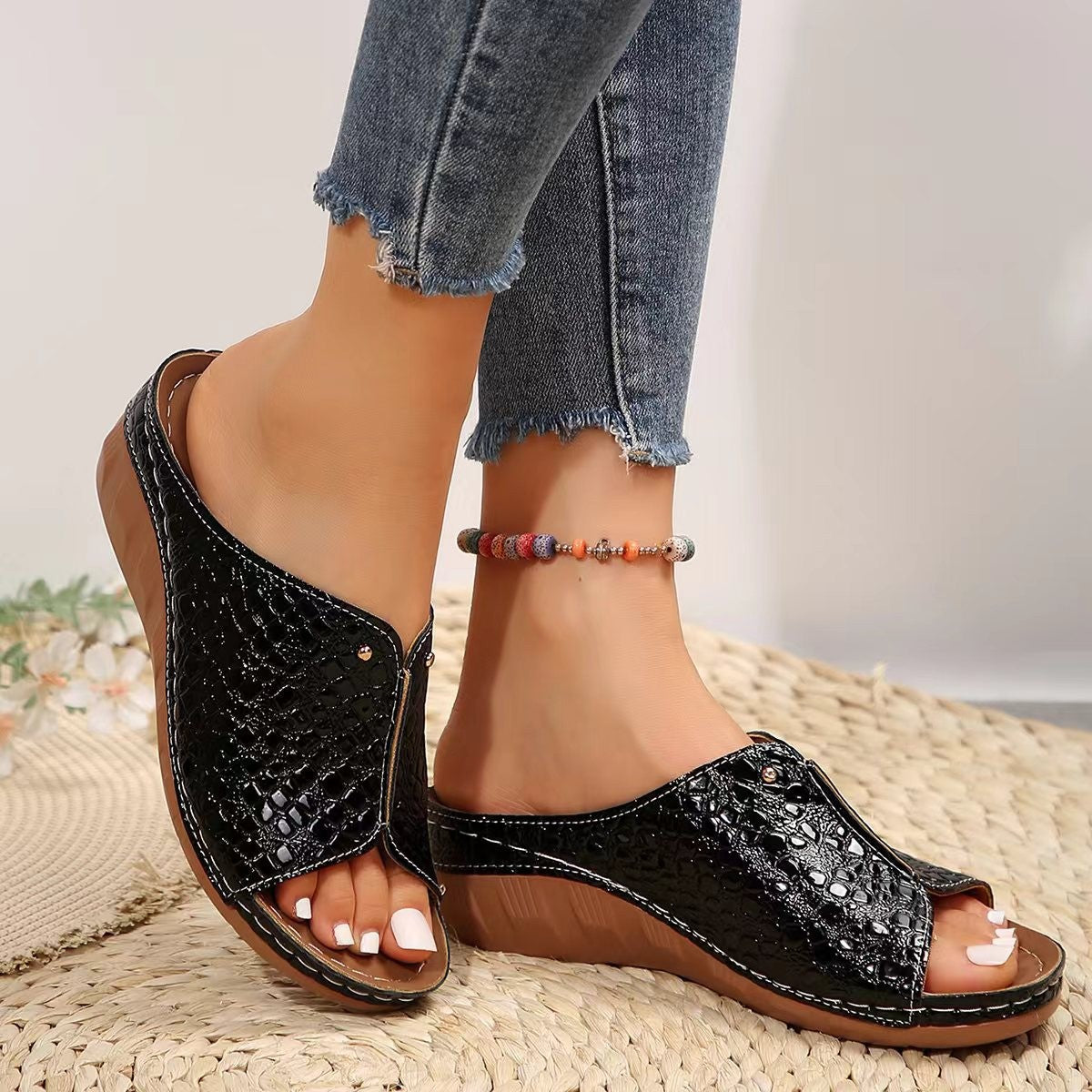 Damen Glänzende und elegante Sandalen