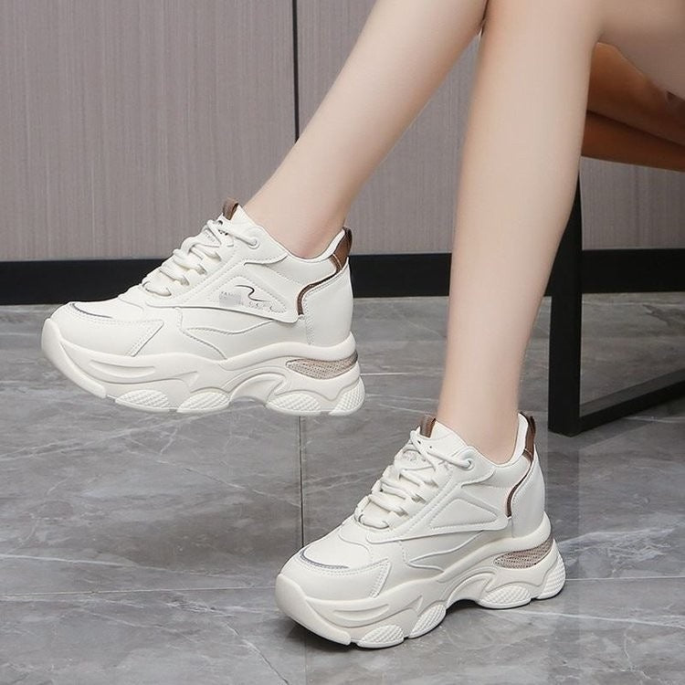 Damen Sportliche Chunky Sneakers mit atmungsaktiven Einsätzen und komfortabler Dämpfung