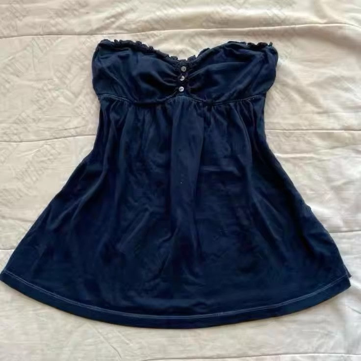 Damen Wickelkleid mit Rüschen und Karomuster R&B