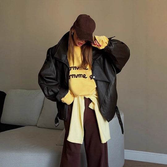 Damen oversized jacke R&B