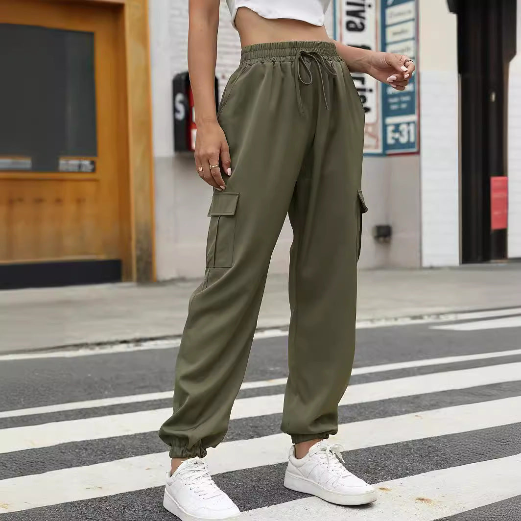 Damen Cargo-Hose mit elastischem Bund und praktischen Taschen R&B
