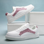 Damen Sneakers mit schimmernden Akzenten und bequemer Laufsohle