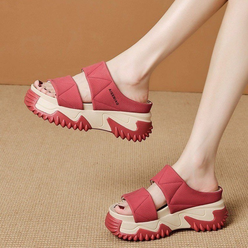 Damen Komfortable und modische Sandalen mit gepolsterter Sohle R&B