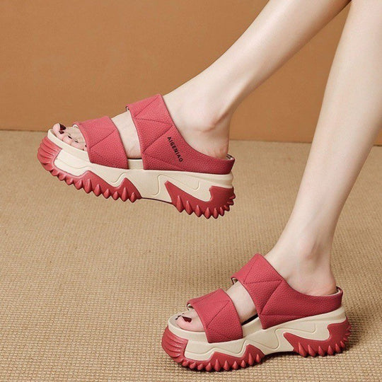 Damen Komfortable und modische Sandalen mit gepolsterter Sohle R&B