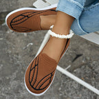 Damen Bequeme Slip-On Sneakers mit atmungsaktivem Obermaterial R&B