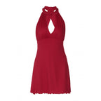 Damen Neckholder Sommerkleid R&B