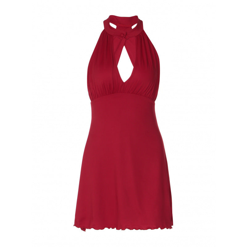 Damen Neckholder Sommerkleid R&B