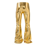 Damen Glänzende Bootcut-Hose aus hochwertigem Stretchmaterial R&B