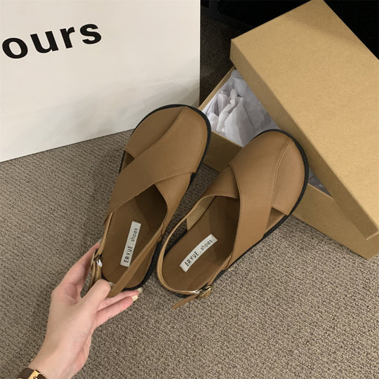 Damen Komfortable Sandalen mit praktischem Klettverschluss und modernem Schnitt R&B
