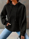 Damen lässiger Kapuzenpullover mit strukturiertem Design R&B