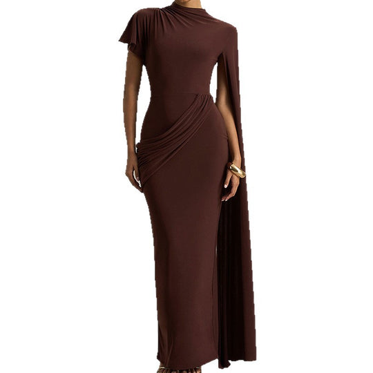 Damen Elegantes Kleid mit einzigartigem Drapierungsdesign R&B