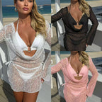 Damen Transparente Badekleid R&B