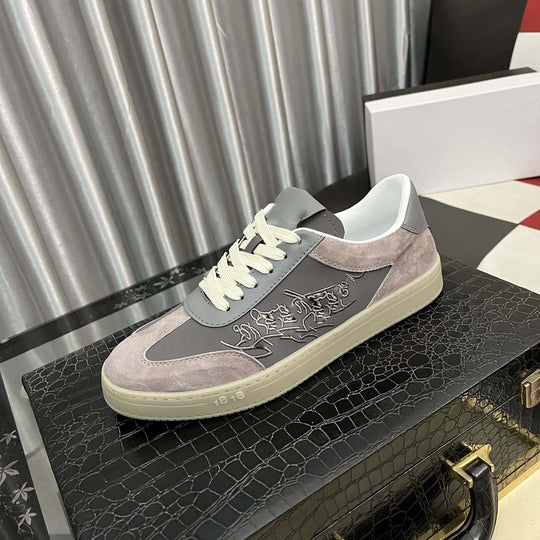 Damen Sneakers aus hochwertigem Leder und Wildleder mit modernem Design R&B
