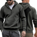 Herren Kapuzensweater mit Reißverschluss und praktischer Kängurutasche R&B