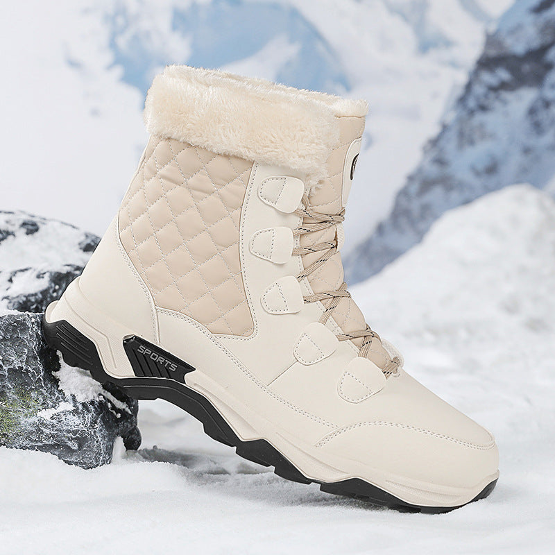 Damen Winterstiefel mit gefüttertem Innenbereich und griffiger Laufsohle