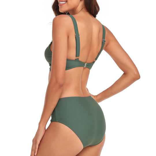 Damen Hochschnitt Bikini-Set R&B