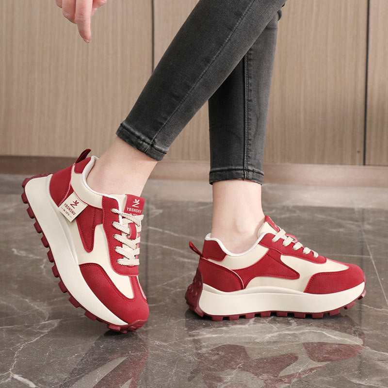 Damen Sportliche Chunky Sneakers mit dämpfender Laufsohle und strapazierfähigem Obermaterial R&B