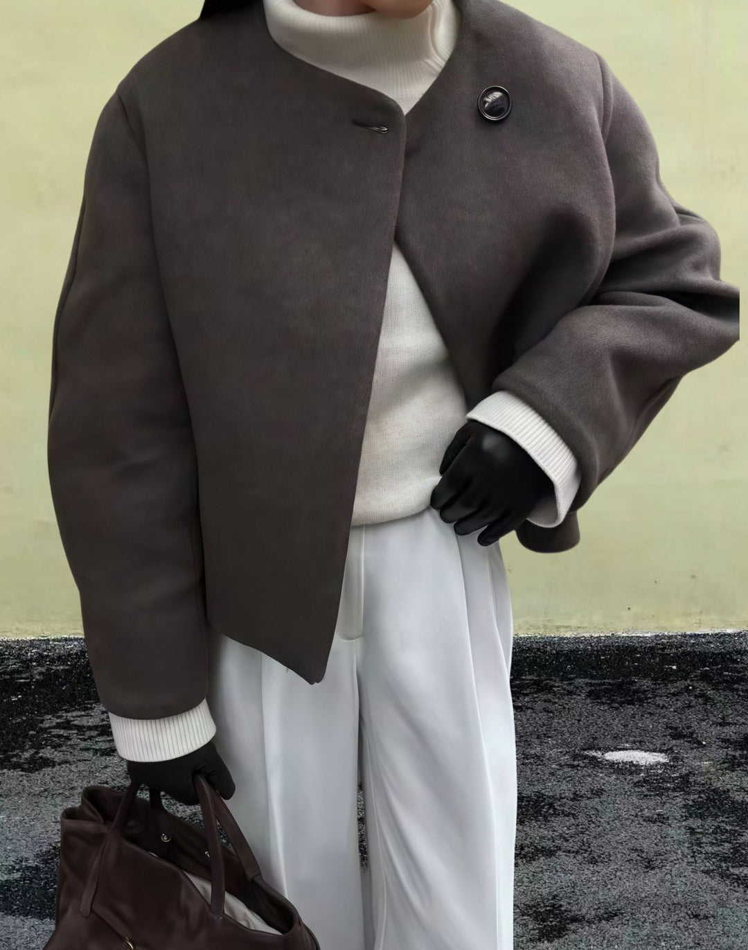 Damen Schulterjacke mit voluminösen Ärmeln und schickem Schnitt R&B