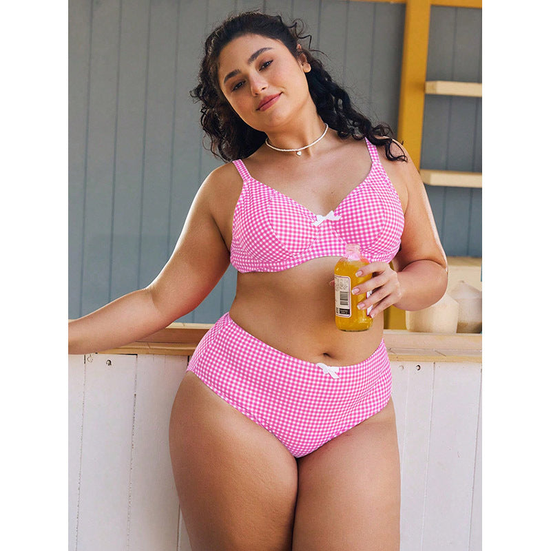 Damen Hochtaillierter Bikini mit gepolstertem Oberteil R&B