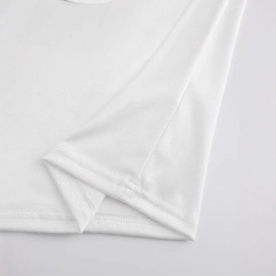 Damen Crop-T-Shirt mit floralem Artwork und lässigem Schnitt R&B