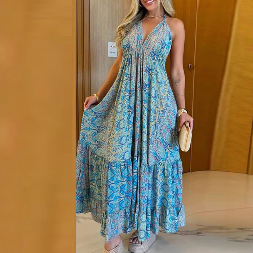 Damen Maxikleid mit verspieltem Paisleydesign und komfortablem Schnitt R&B