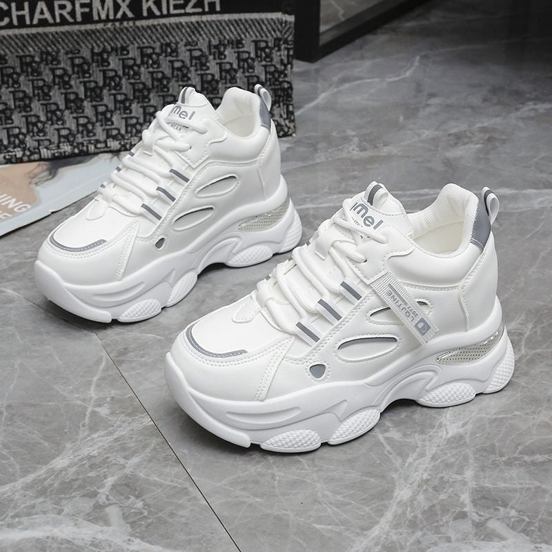 Damen Sportliche Chunky Sneaker mit atmungsaktiver Netzstruktur und dämpfender Sohle