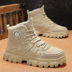Damen Robust und stilvoller High-Top Stiefel mit rutschfester Sohle und stoßdämpfendem Innenfutter R&B