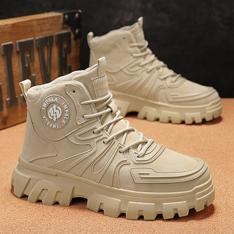 Damen Robust und stilvoller High-Top Stiefel mit rutschfester Sohle und stoßdämpfendem Innenfutter R&B