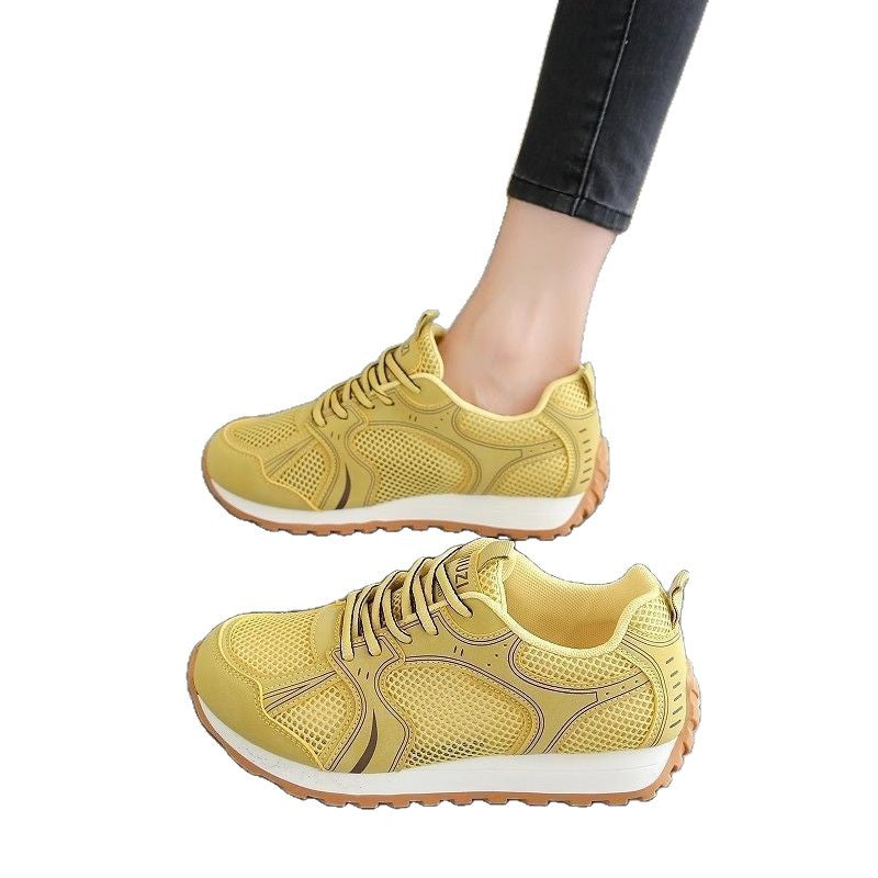 Damen Atmungsaktive Sport Sneaker mit flexiblem Mesh-Obermaterial und rutschfester Sohle R&B