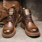 Damen lässige Stiefeletten aus hochwertigem Leder R&B