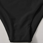 Damen Hochgeschnittener Bikini-Hosenteil mit elegantem Bund