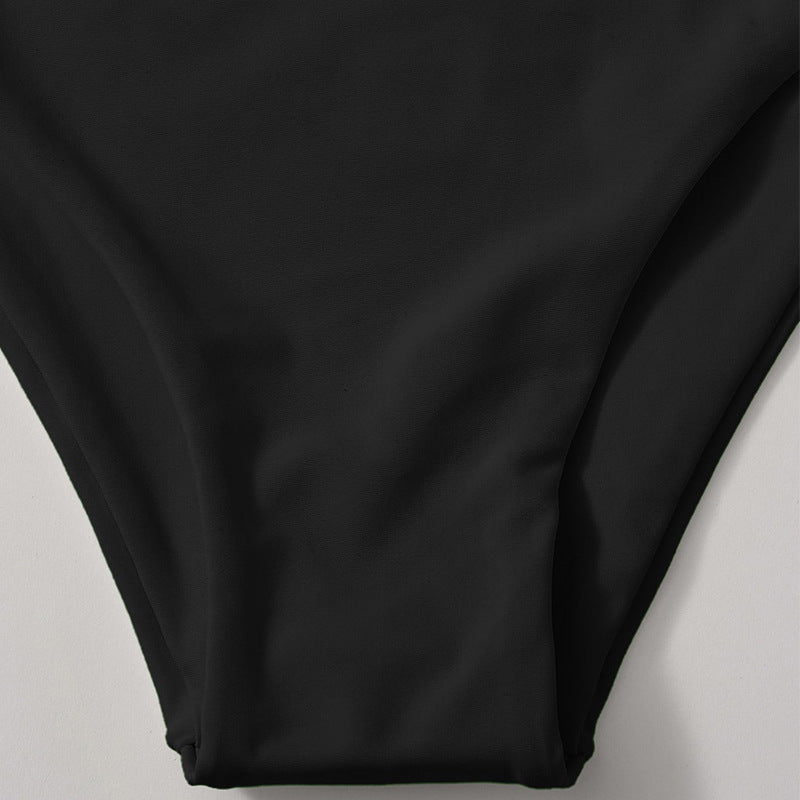 Damen Hochgeschnittener Bikini-Hosenteil mit elegantem Bund