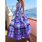 Damen Maxikleid mit elegantem, floralen Print R&B