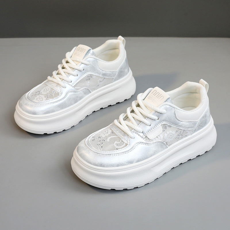 Damen Chunky Sneakers mit luftiger Mesh-Oberfläche und komfortabler Dämpfung R&B