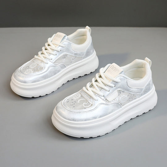 Damen Chunky Sneakers mit luftiger Mesh-Oberfläche und komfortabler Dämpfung R&B