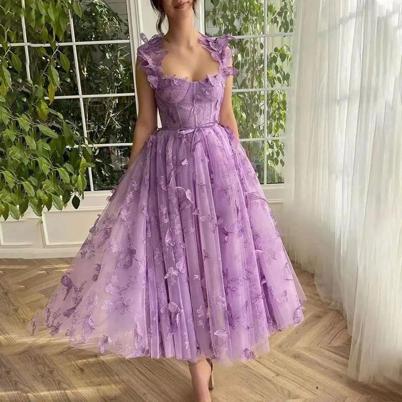 R&B | Chic Schlitz Braut Party Strand Kleid