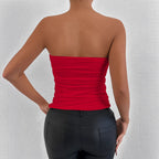 Damen Rüschen Top