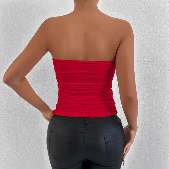 Damen Figurumspielendes Bandeau-Oberteil mit raffinierten Raffungselementen R&B