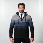 Herren modische Hoodie-Jacke mit strukturiertem Design und praktischen Taschen