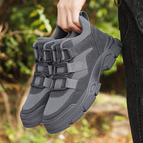 Damen Sportliche High-Top Sneakers mit dämpfender Sohle und atmungsaktiver Obermaterialstruktur R&B