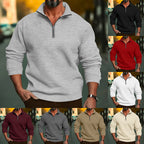 Herren Freizeit-Hoodie mit Reißverschluss und elastischen Bündchen R&B