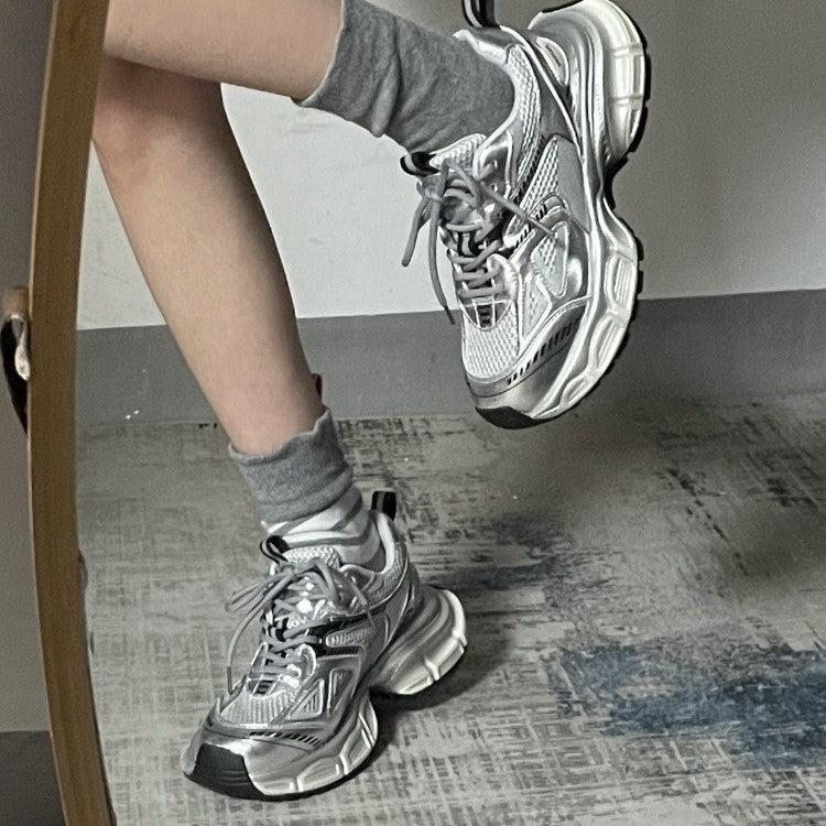 Damen Sportliche Chunky Sneakers mit atmungsaktiver Mesh-Oberfläche und komfortabler Dämpfung R&B