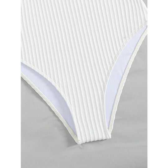 Damen High-Waist Badeanzug mit Cut-Out R&B