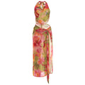 Damen florales Wickelkleid mit glamourösen Fransen und tiefem V-Ausschnitt R&B