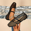 Damen Elegante und luftige Ballerinas mit Riemchen R&B