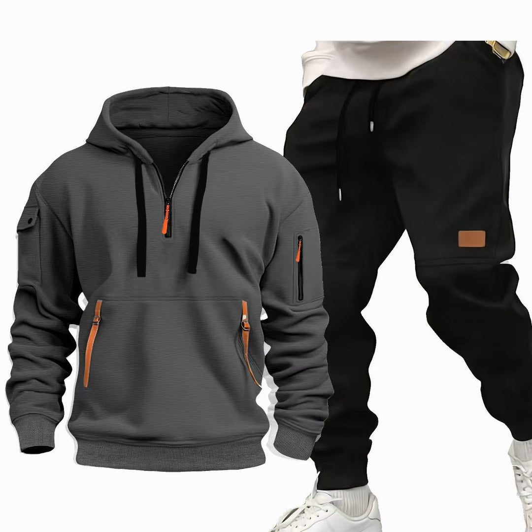 Herren Funktions-Hoodie und Jogginghose Set R&B