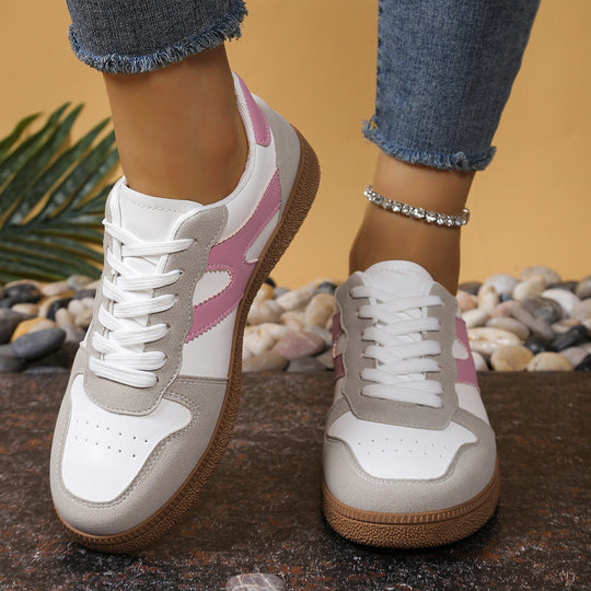 Damen Sportliche Sneakers mit strapazierfähigem Obermaterial und rutschfester Gummisohle R&B
