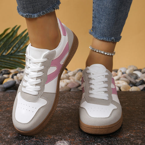 Damen Sportliche Sneakers mit strapazierfähigem Obermaterial und rutschfester Gummisohle R&B