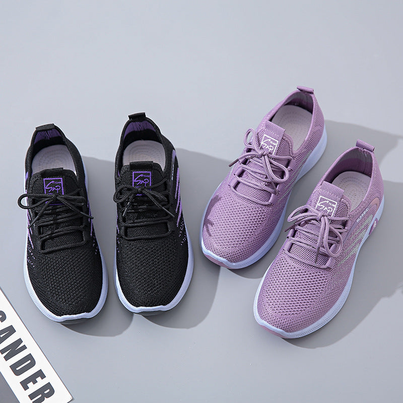 Damen atmungsaktive Laufschuhe mit flexibler Sohle und innovativem Obermaterial