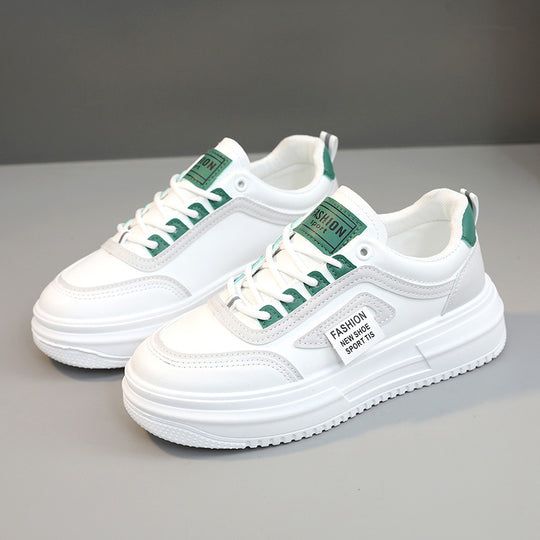 Damen modische Plateau Sneakers mit sportlicher Profilsohle und atmungsaktiver Konstruktion R&B